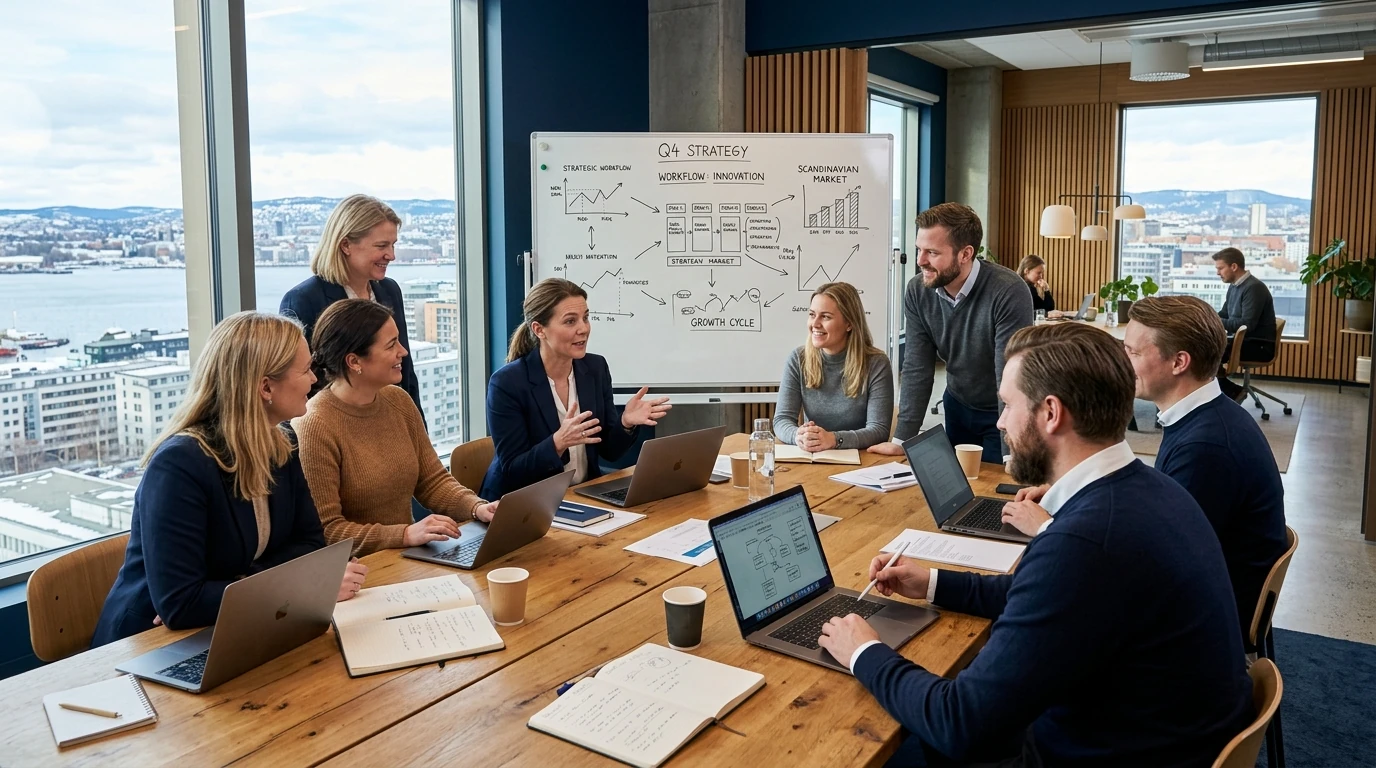 EnableWorks-teamet samarbeider om en kundeleveranse